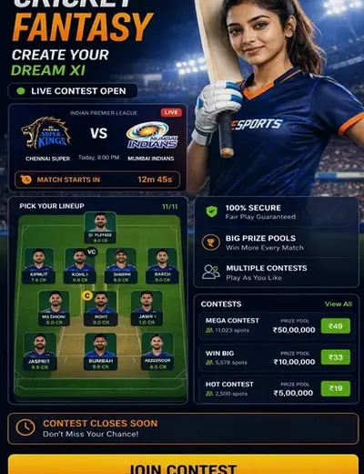 Iplsata (ipl satta) fantasy cricket & matchday visual 3
